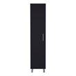 Pemberly Row Contemporary Storage Cabinet Engineered Wood Black