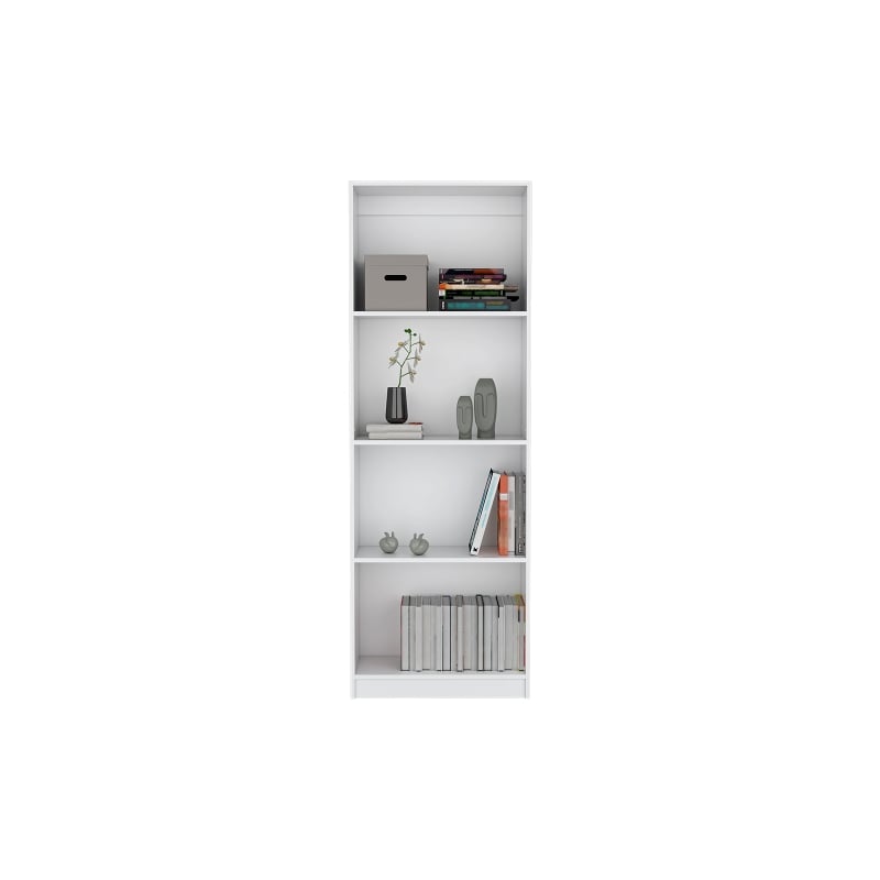 Pemberly Row Modern / Contemporary Bookcase Engineered Wood White