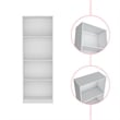 Pemberly Row Modern / Contemporary Bookcase Engineered Wood White