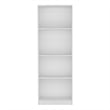 Pemberly Row Modern / Contemporary Bookcase Engineered Wood White