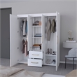 Pemberly Row Modern / Contemporary Armoire Engineered Wood White