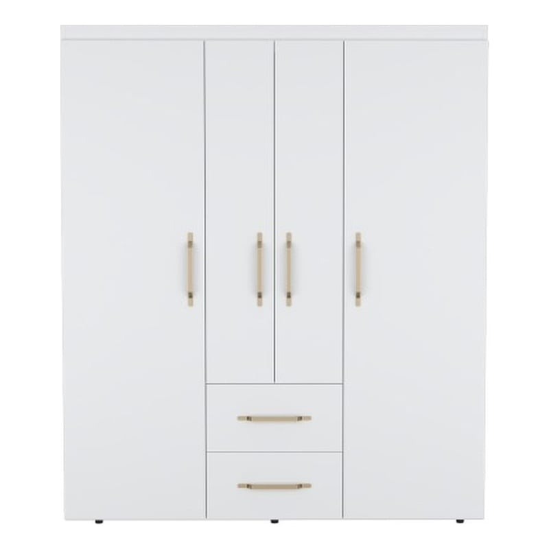 Pemberly Row Modern / Contemporary Armoire Engineered Wood White