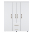 Pemberly Row Modern / Contemporary Armoire Engineered Wood White