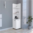 Pemberly Row Contemporary Freestanding Cabinet Engineered Wood White