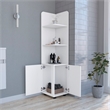 Pemberly Row Contemporary Freestanding Cabinet Engineered Wood White