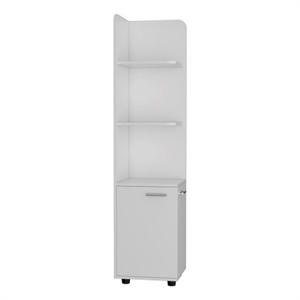 Pemberly Row Contemporary Freestanding Cabinet Engineered Wood White