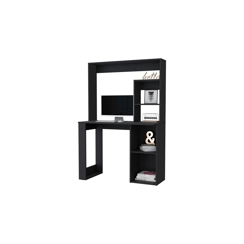 Pemberly Row Modern / Contemporary Desk Engineered Wood Black