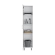 Pemberly Row Contemporary Storage Cabinet Engineered Wood White