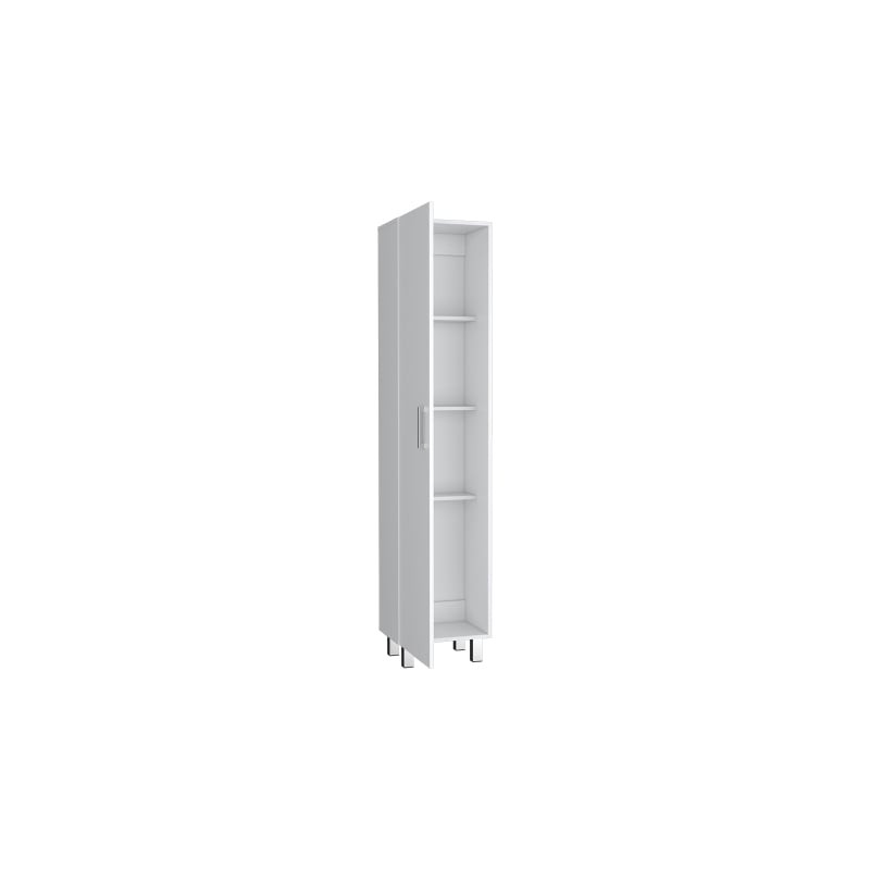 Pemberly Row Contemporary Storage Cabinet Engineered Wood White