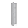 Pemberly Row Contemporary Storage Cabinet Engineered Wood White