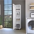 Pemberly Row Contemporary Storage Cabinet Engineered Wood White