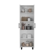 Pemberly Row Contemporary Multistorage Cabinet in Engineered Wood White
