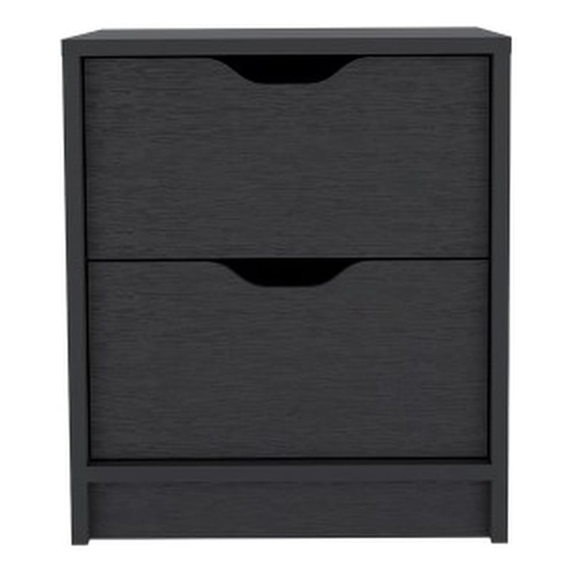 Pemberly Row Modern / Contemporary Nightstand Engineered Wood Black