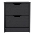 Pemberly Row Modern / Contemporary Nightstand Engineered Wood Black