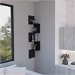Pemberly Row Modern / Contemporary Shelf Engineered Wood Black