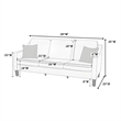 Pemberly Row Classic Harmony Solid Wood Sofa & Loveseat Set in Black