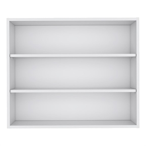 Pemberly Row Contemporary Floating Shelf Engineered Wood White