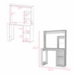 Pemberly Row Modern / Contemporary Desk Engineered Wood White