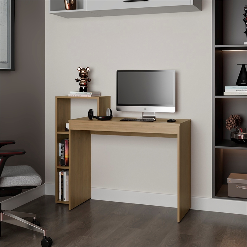 Pemberly Row Modern / Contemporary Desk Engineered Wood Light Oak