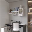 Pemberly Row Modern / Contemporary Wall Shelf Engineered Wood White