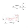 Pemberly Row Modern / Contemporary Wall Shelf Engineered Wood White