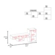 Pemberly Row Modern / Contemporary Wall Shelf Engineered Wood Black