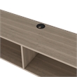 Pemberly Row Contemporary Floating TV Stand Engineered Wood Light Oak