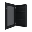 Pemberly Row Contemporary Medicine Cabinet Engineered Wood Black