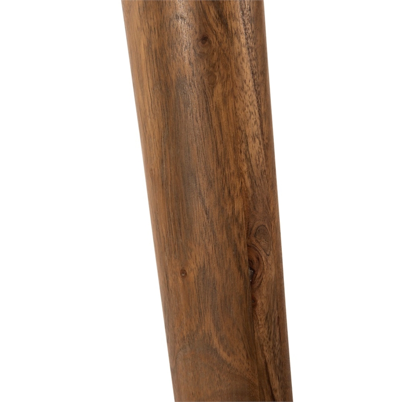 Pemberly Row Contemporary 39 inch Solid Wood Office Desk in Dark Walnut