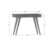 Pemberly Row Contemporary 39 inch Solid Wood Office Desk in Dark Walnut