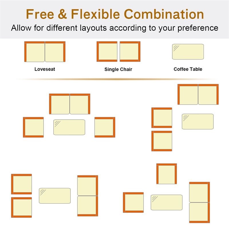Pemberly Row 4-piece Contemporary Rattan Patio Furniture Set in Off White