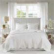 Pemberly Row 3-Piece Polyester Microfiber Coverlet Set - White