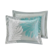 Pemberly Row 9-Piece Cotton Marble Complete Comforter Set in Blue