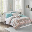 Pemberly Row 6-piece Microfiber Complete Bed and Sheet Set in Blue