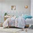 Pemberly Row 6-piece Microfiber Complete Bed and Sheet Set in Blue