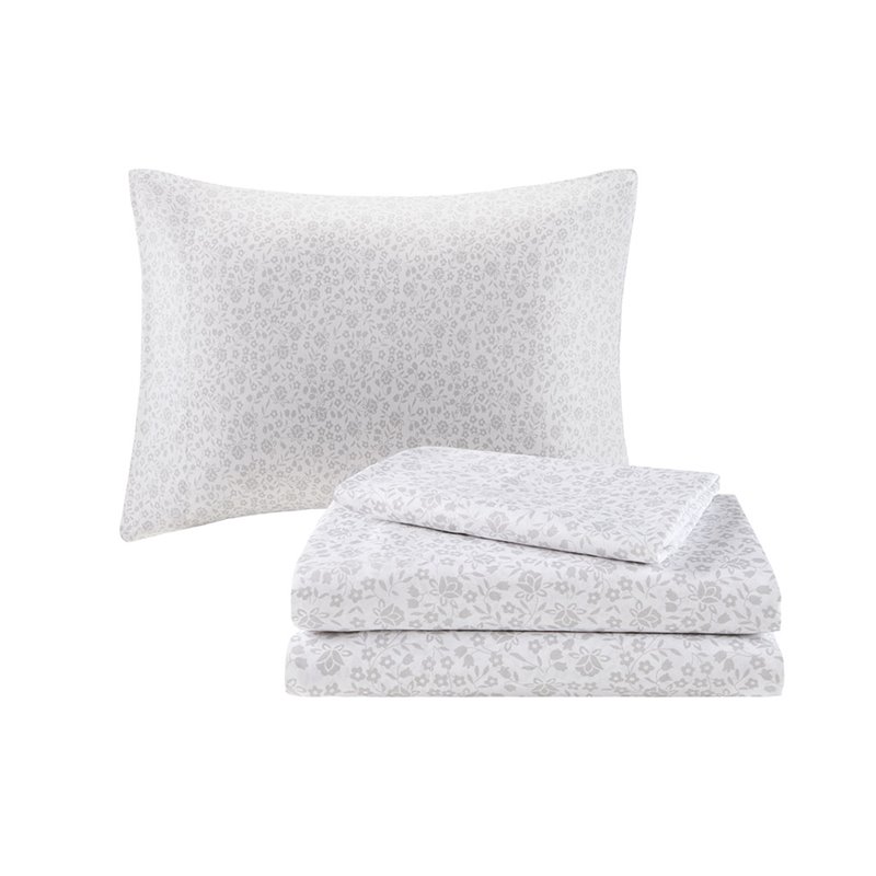 Pemberly Row 6-piece Microfiber Complete Bed and Sheet Set in Blue
