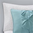 Pemberly Row 6-piece Microfiber Complete Bed and Sheet Set in Blue