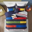 Pemberly Row 5-piece Cotton Printed Comforter Set in Multi-Color