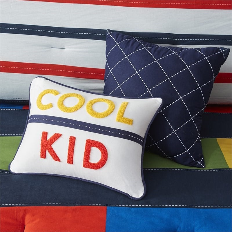 Pemberly Row 5-piece Cotton Printed Comforter Set in Multi-Color