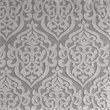 Pemberly Row Contemporary Polyester Jacquard Shower Curtain in Silver