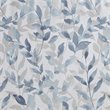 Pemberly Row Polyester Botanical Printed Shower Curtain in Blue