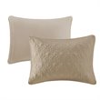 Pemberly Row Traditional 100 Percent Polyester Fitted Bedspread in Brown