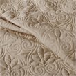 Pemberly Row Traditional 100 Percent Polyester Fitted Bedspread in Brown
