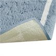 Pemberly Row 100 Percent Cotton Tufted Bath Rug in Blue Finish