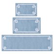 Pemberly Row 100 Percent Cotton Tufted Bath Rug in Blue Finish