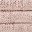 Pemberly Row Contemporary 6-Piece 100 Percent Cotton Towel Set in Pink