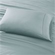 Pemberly Row 6-Piece Cotton Polyester Solid Sheet Set in Aqua Blue