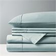 Pemberly Row 6-Piece Cotton Polyester Solid Sheet Set in Aqua Blue