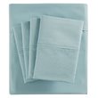 Pemberly Row 6-Piece Cotton Polyester Solid Sheet Set in Aqua Blue