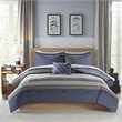 Pemberly Row 6-Piece Polyester Comforter and Sheet Set in Blue/Gray